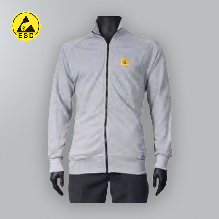 PREMIUM UNISEX ESD Cardigan (Long Zip, Standing Collar) PREMIUM UNISEX ESD Cardigan (Long Zip, Standing Collar)